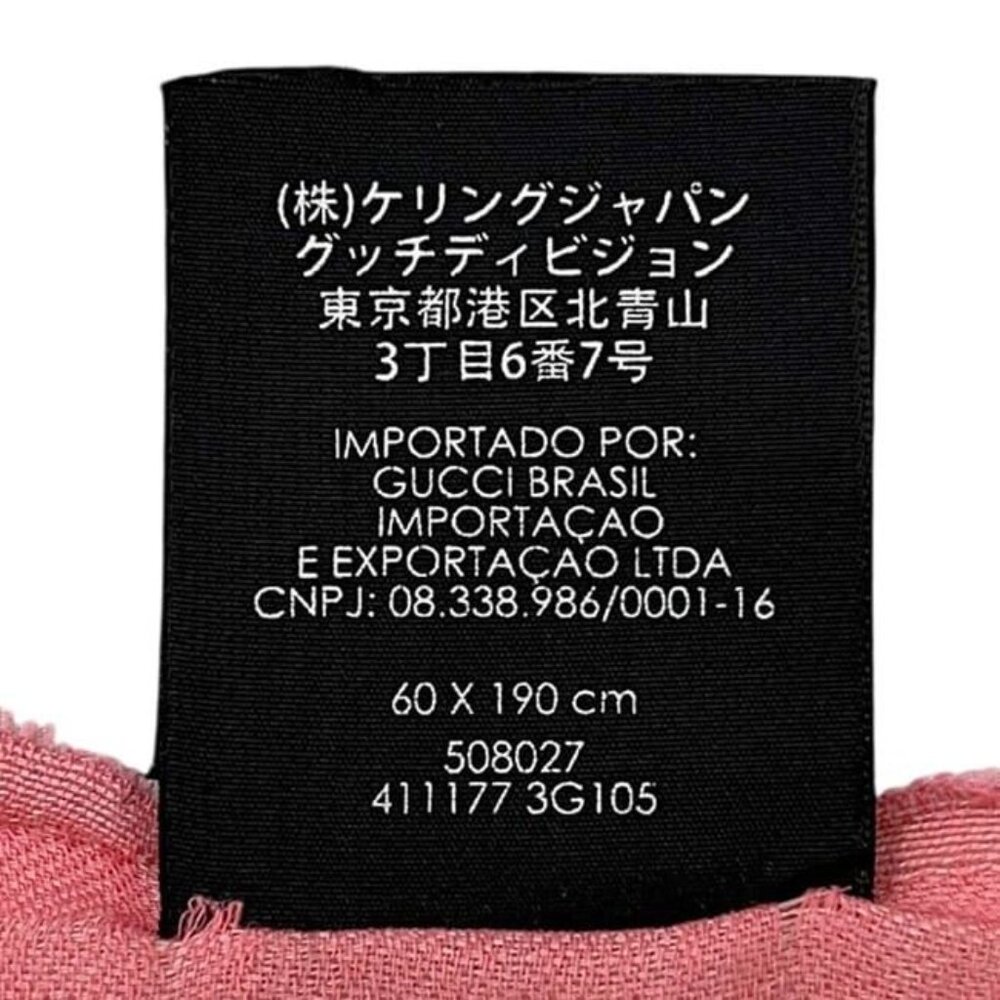 Gucci Shawl Pink Cleaned - Picture 7 of 10